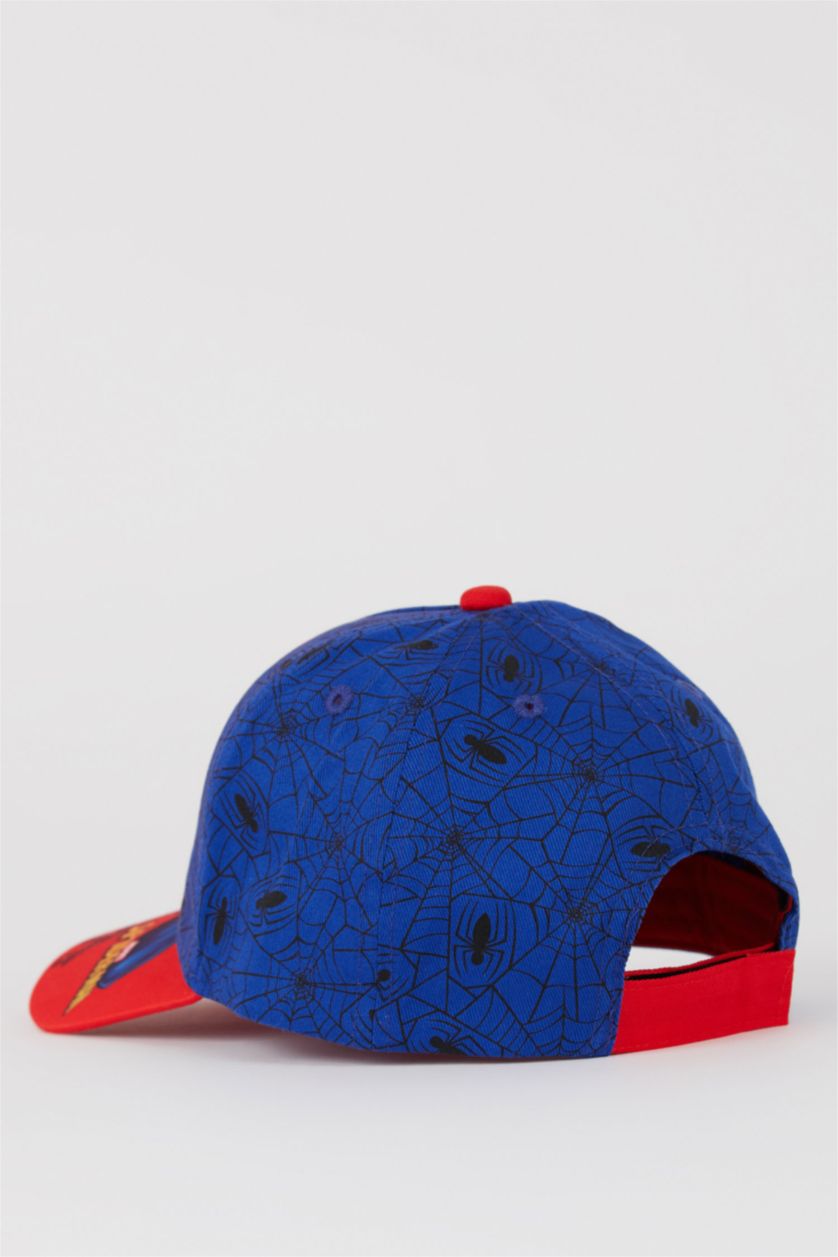 Erkek Çocuk - Genç Erkek Açık Lacivert Erkek Çocuk Marvel Spiderman Cap Şapka
