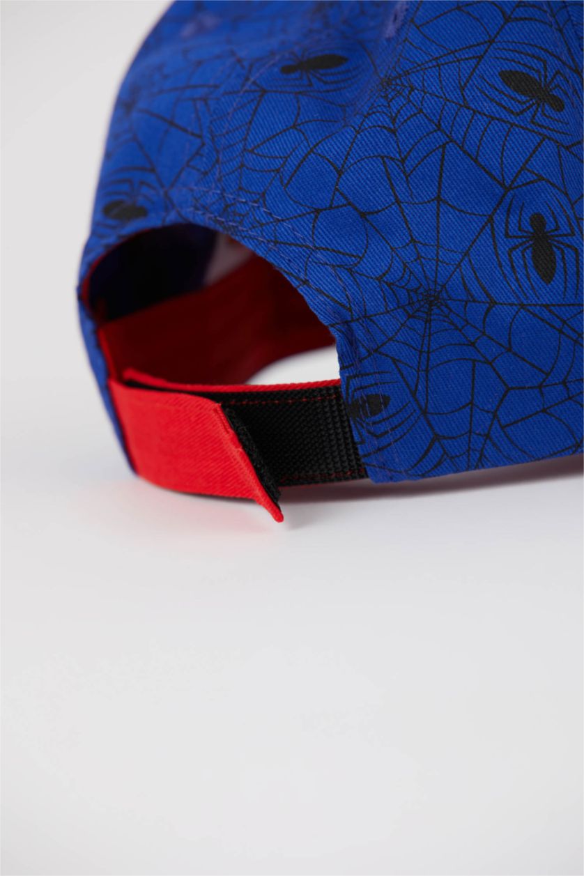 Erkek Çocuk - Genç Erkek Açık Lacivert Erkek Çocuk Marvel Spiderman Cap Şapka