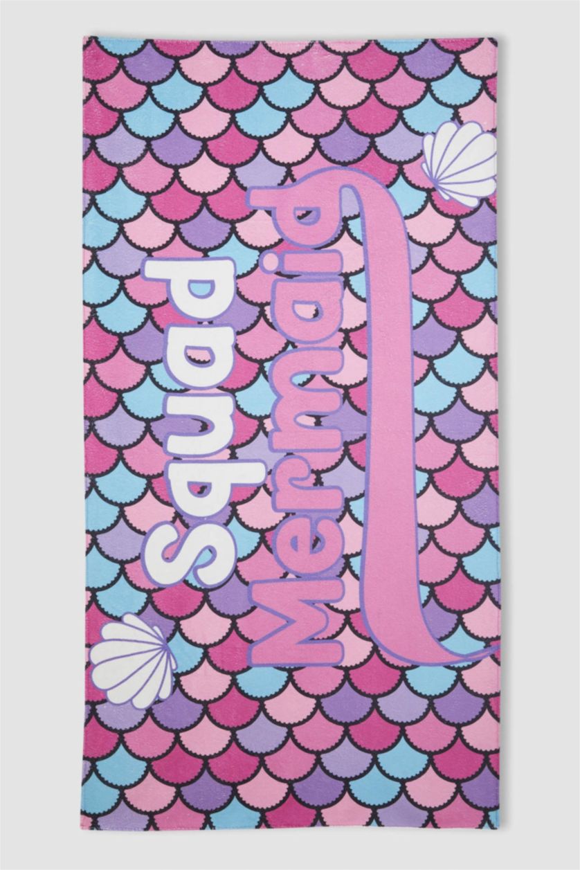 Girls & Teens Purple Girl Beach Towel