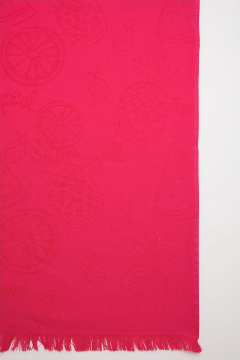 Kız Çocuk - Genç Kız Pembe Kız Çocuk Pamuklu Plaj Havlusu