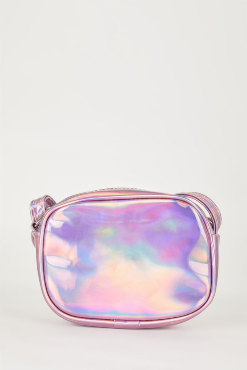 بناتي أرجواني شنطة كتف كبيرة بناتي بطبعة يونيكورن