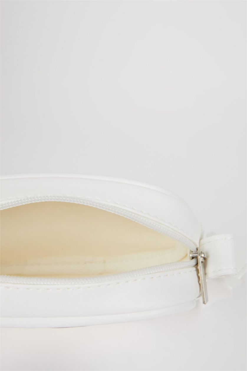 Kız Çocuk - Genç Kız Beyaz Büyük Omuz Çantası Kız Çocuk