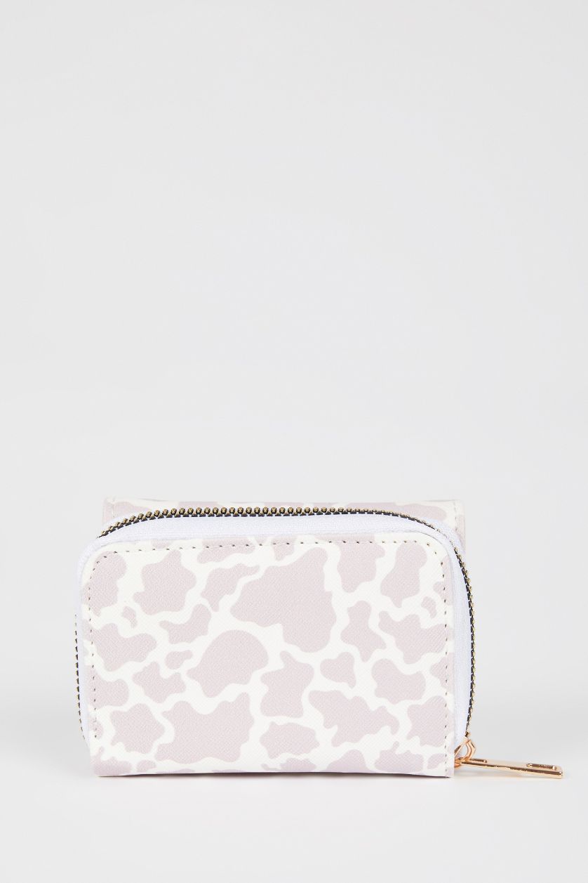 Kadın Karma Kadın Desenli Suni Deri Cüzdan