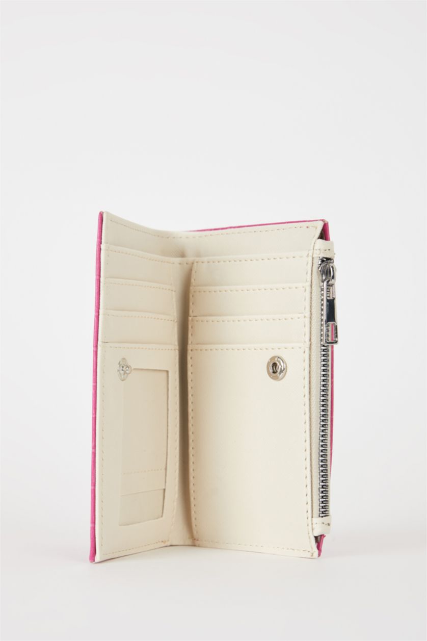 نساء أرجواني محفظة جلد التمساح النسائية