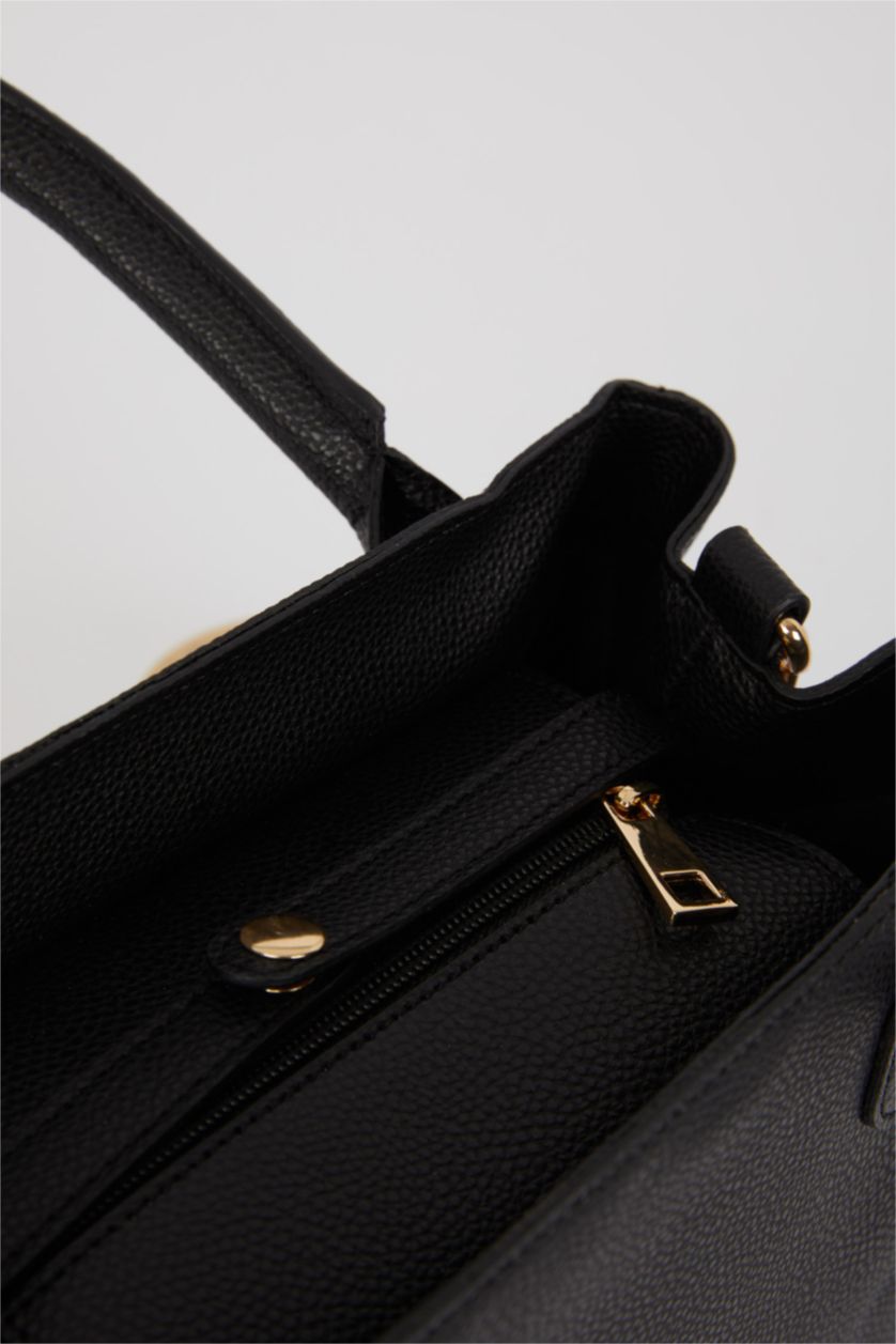 FEMME Noir Faux Leather Shoulder bag