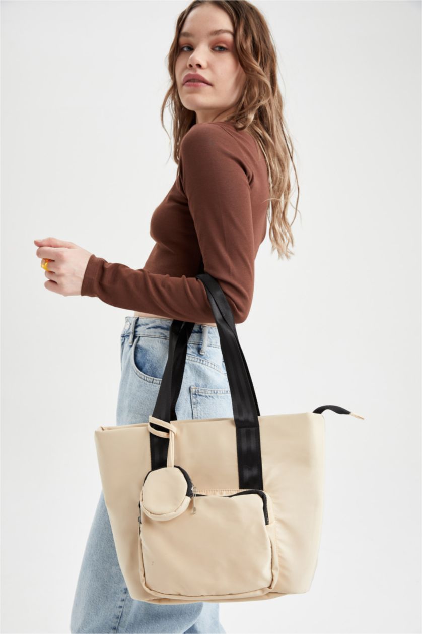 FEMME Beige Grand sac fourre-tout pour femme