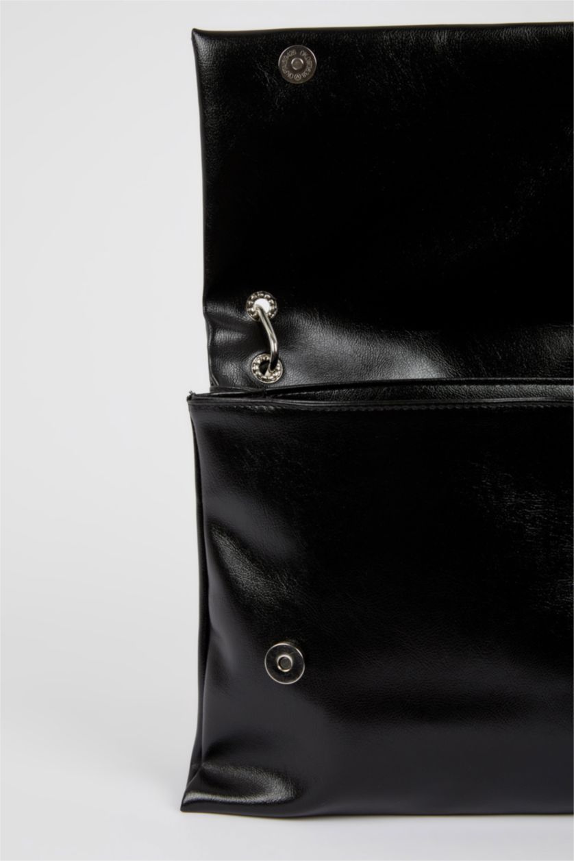 WOMAN Black Women's Large Shoulder Bag