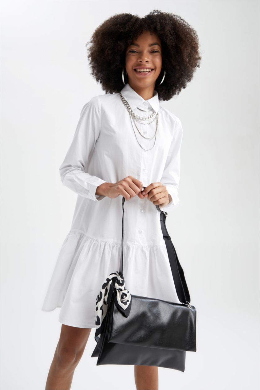 WOMAN Black Women's Large Shoulder Bag