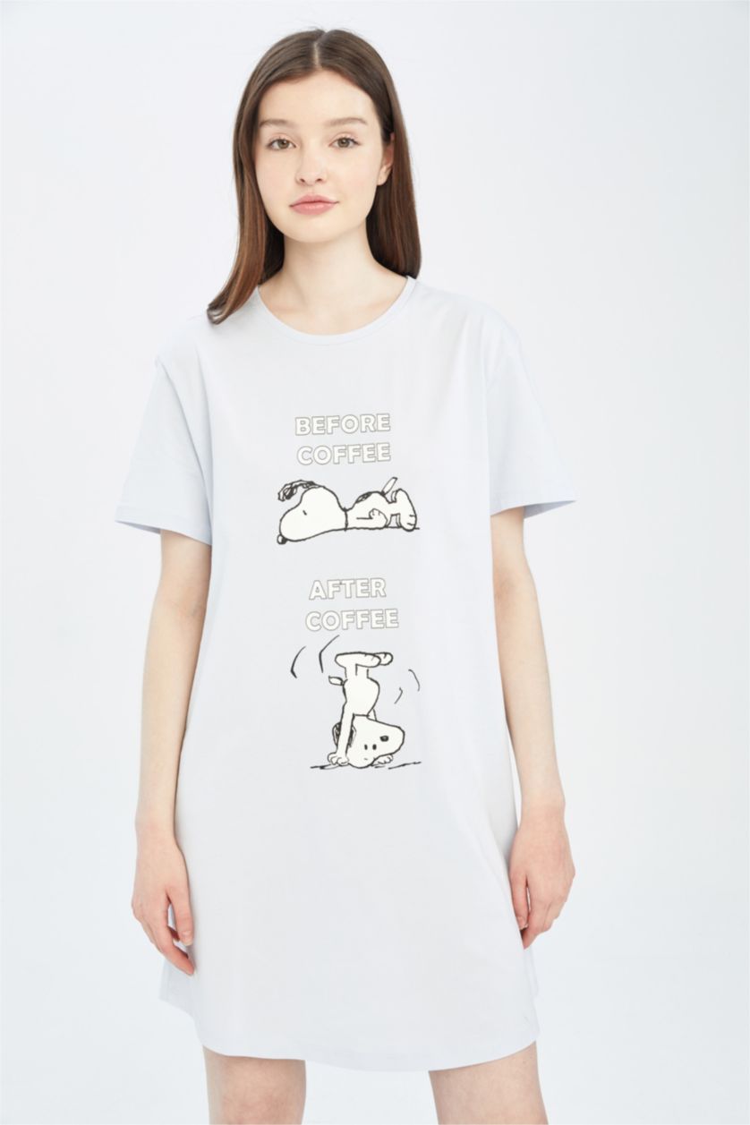 Kadın Açık Mavi Pamuklu Elbise