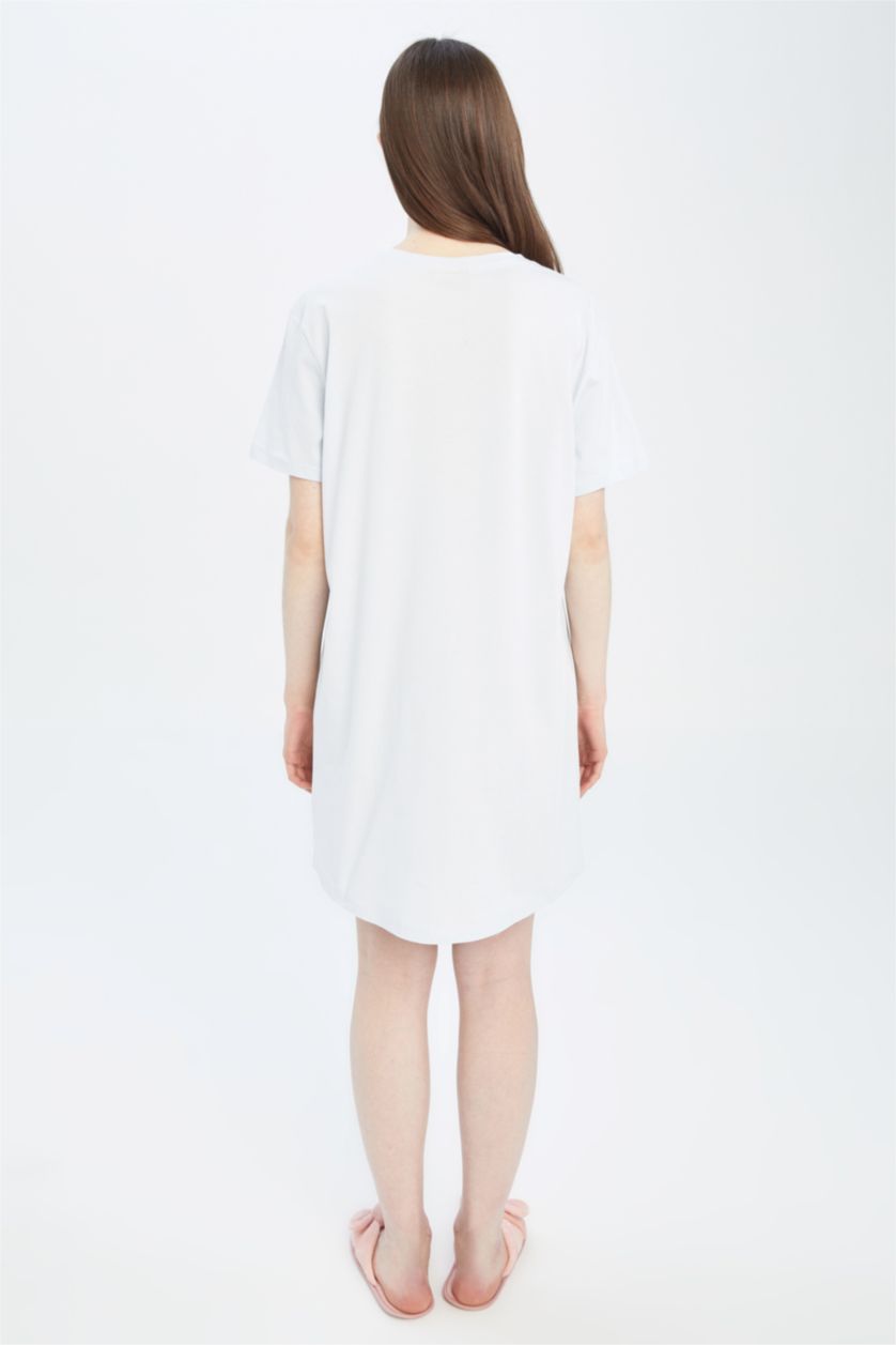 Kadın Açık Mavi Pamuklu Elbise