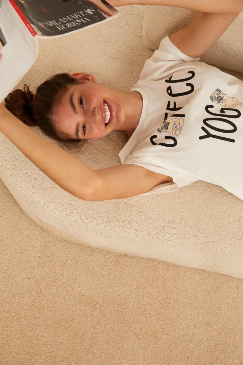 نساء أخضر فاتح Cotton 2 piece Set