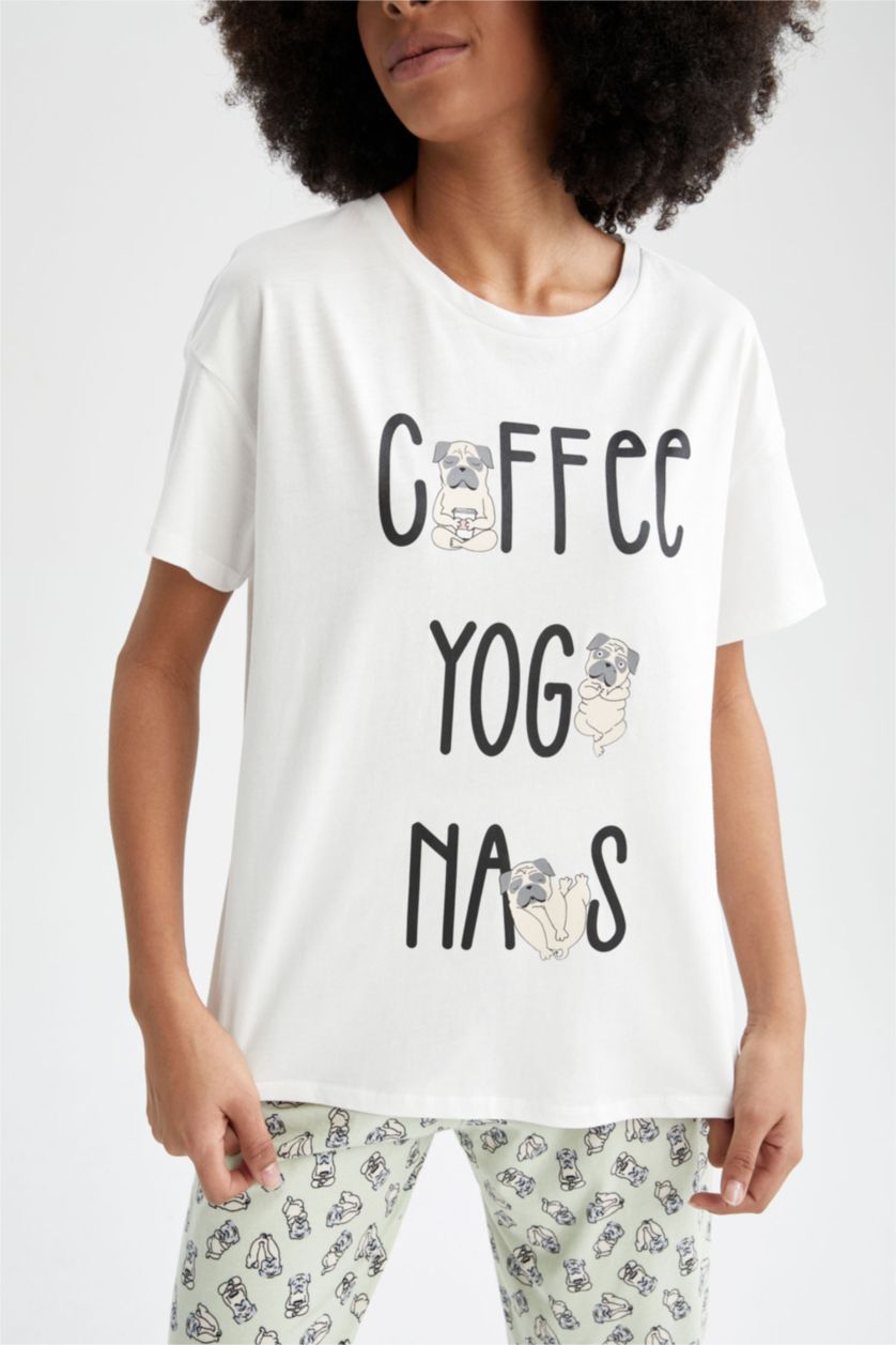 نساء أخضر فاتح Cotton 2 piece Set