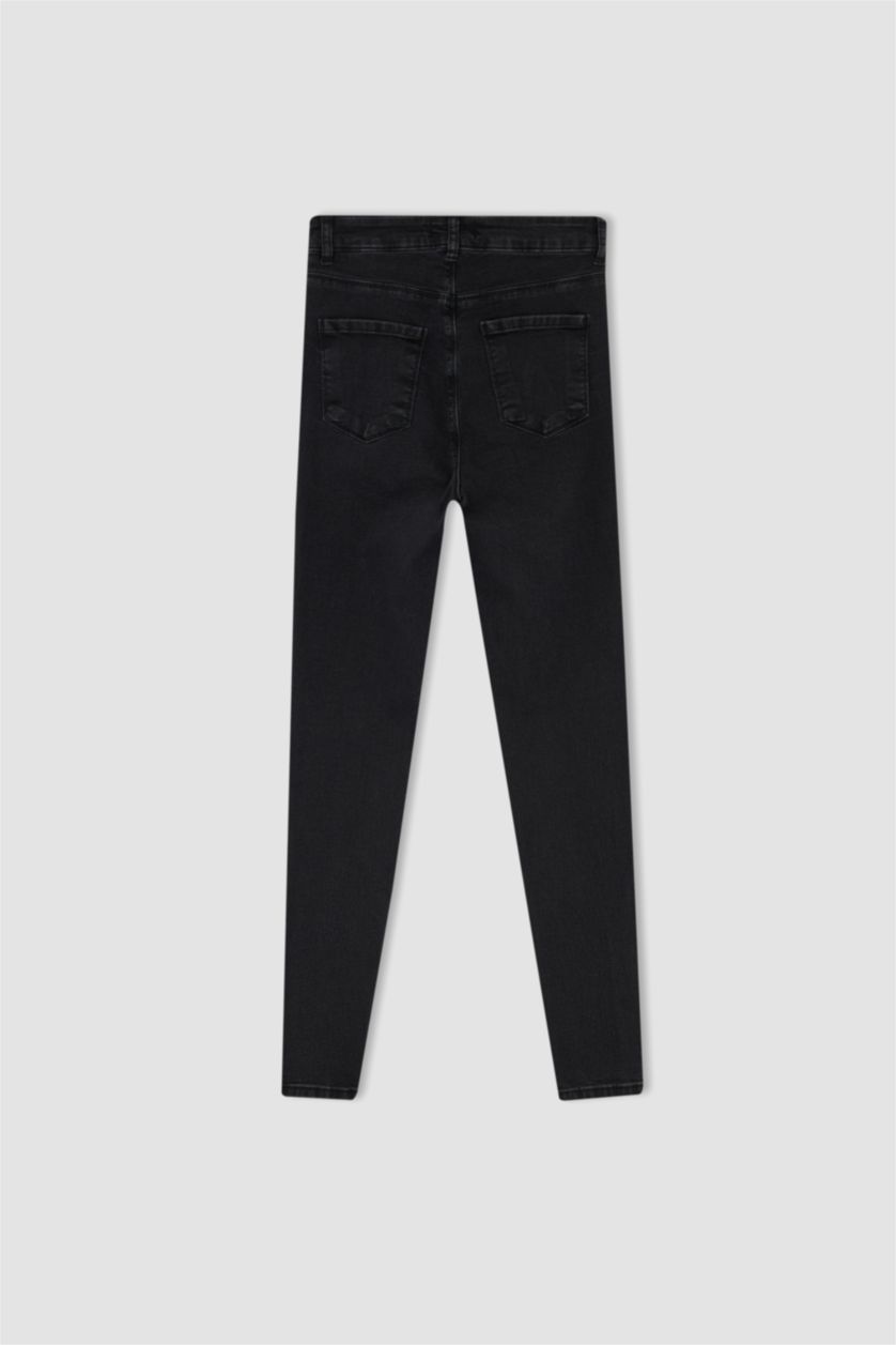 Kadın Antrasit Yüksek Bel Pantolon