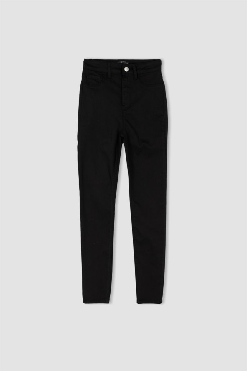 Kadın Siyah Super Skinny Fit Jean Pantolon