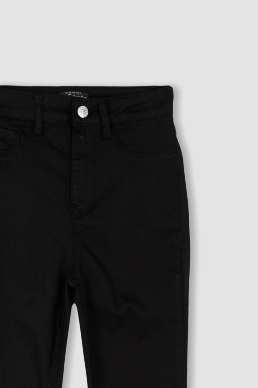 Kadın Siyah Super Skinny Fit Jean Pantolon