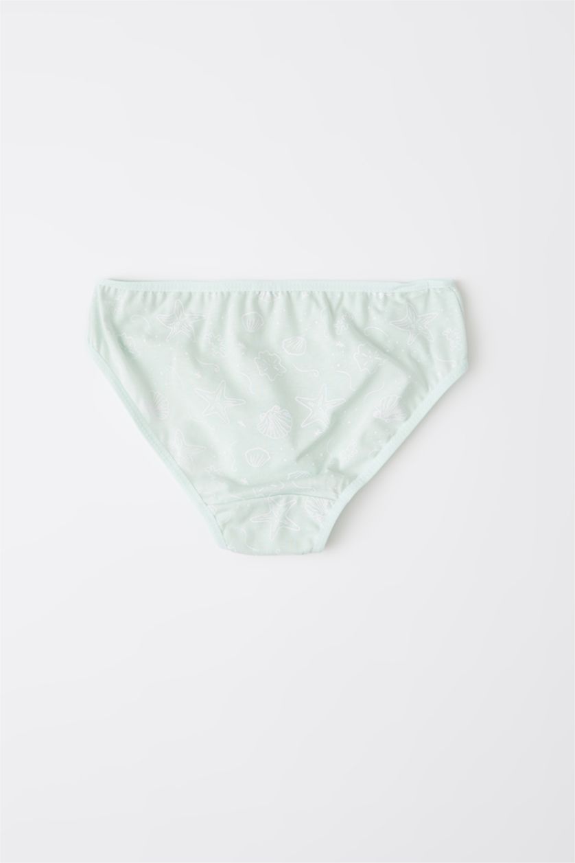 بنات أرجواني سراويل داخلية نسائية من 3 قطع قطني مطبوع