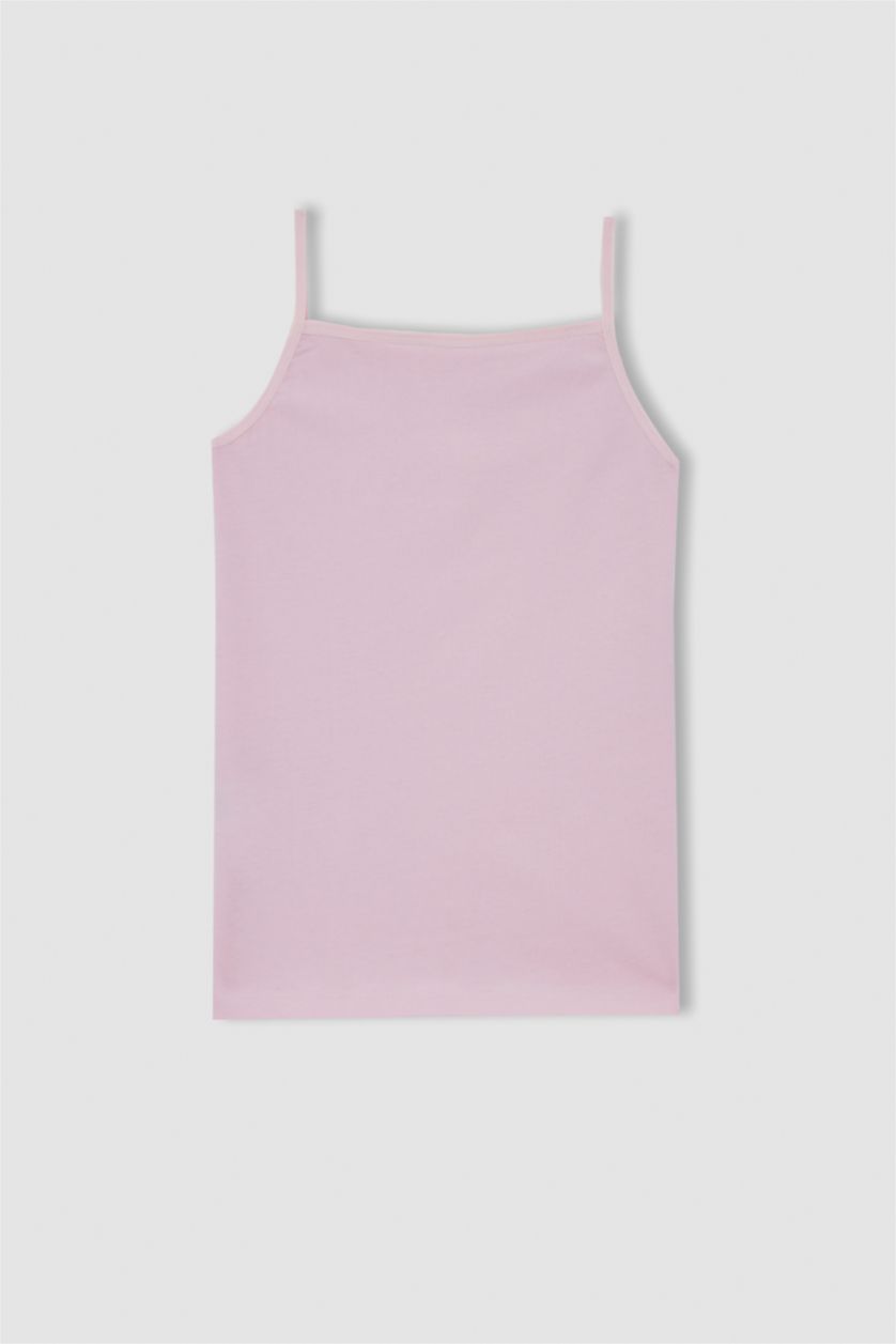 FILLES Rose Lot de 2 débardeurs en coton à motif papillon pour fille