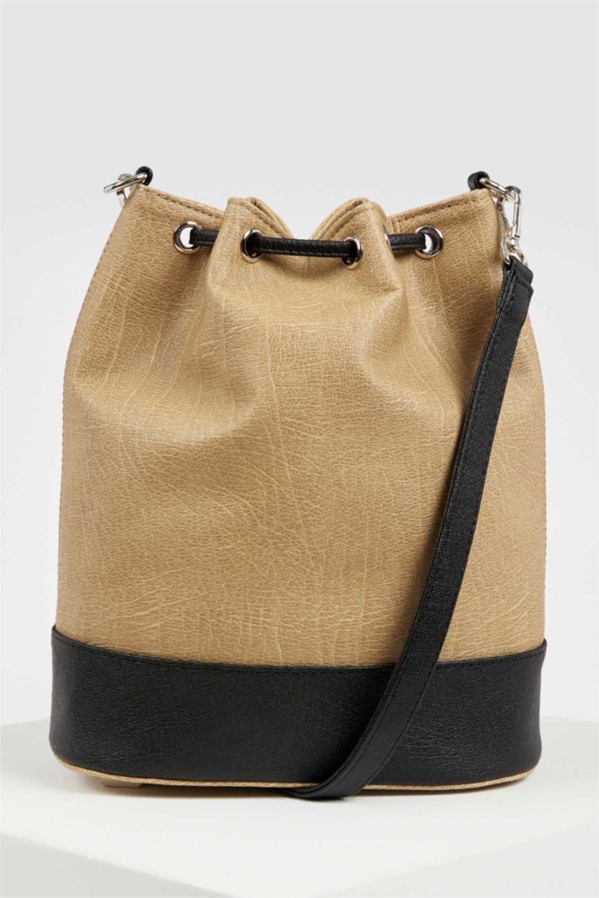 Kadın Karma Suni Deri Omuz Çantası