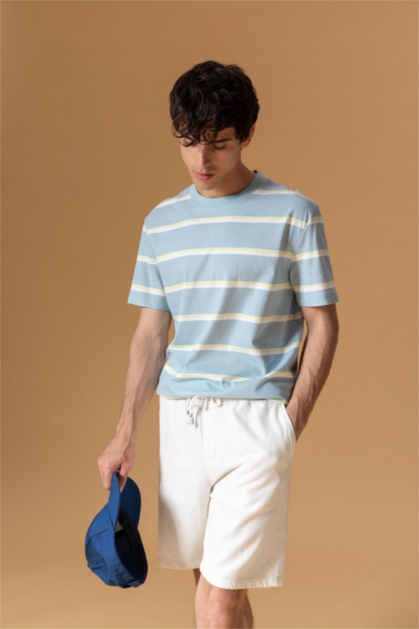 MAN Light Blue New Regular Fit Short Sleeve T-Shirt