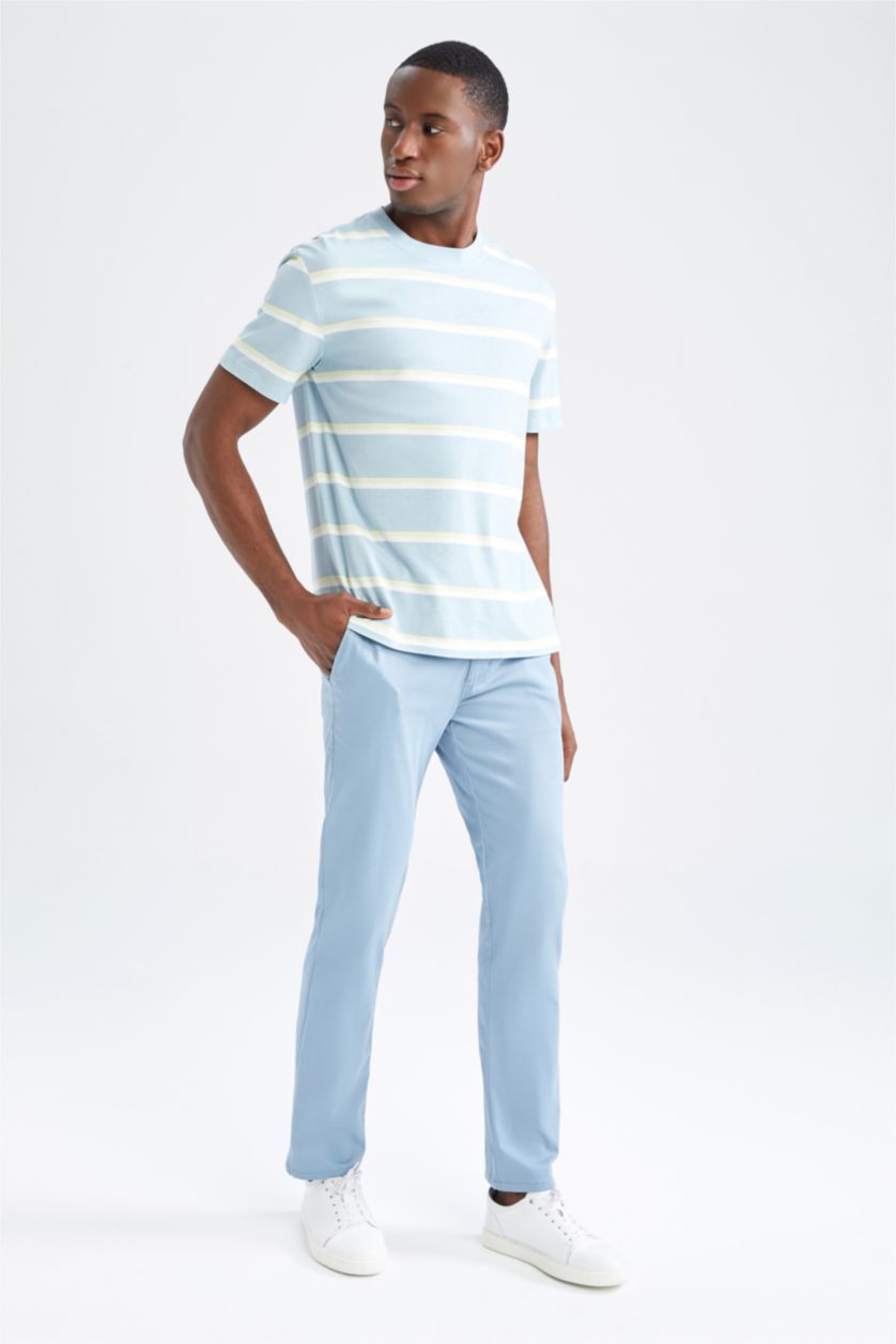 MAN Light Blue New Regular Fit Short Sleeve T-Shirt