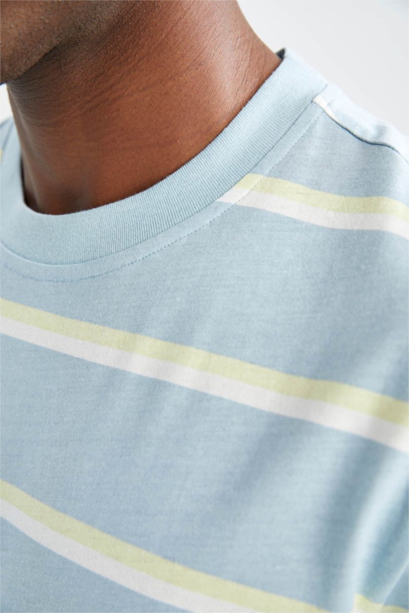 MAN Light Blue New Regular Fit Short Sleeve T-Shirt