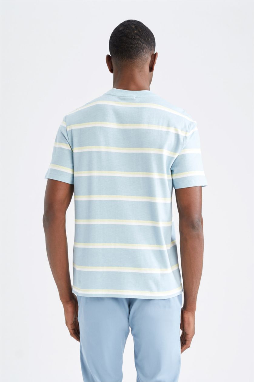 MAN Light Blue New Regular Fit Short Sleeve T-Shirt