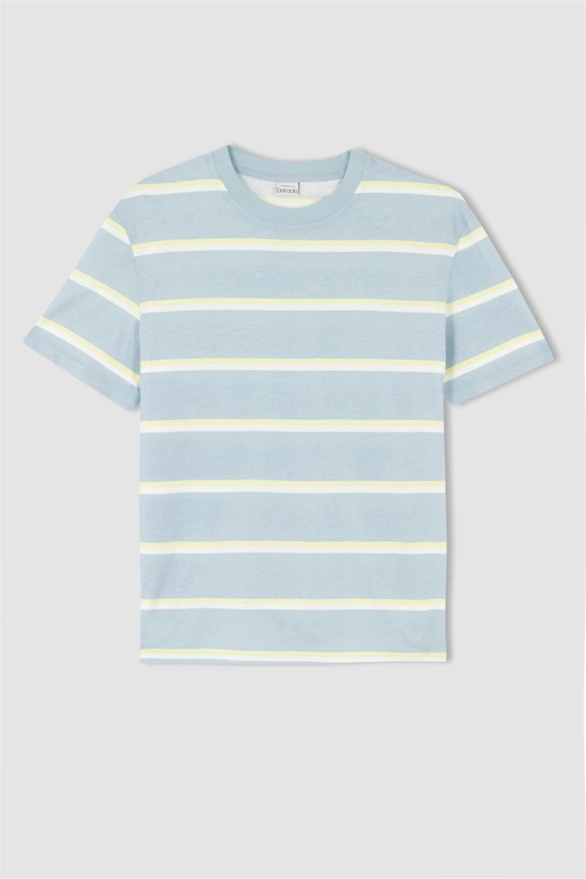 MAN Light Blue New Regular Fit Short Sleeve T-Shirt