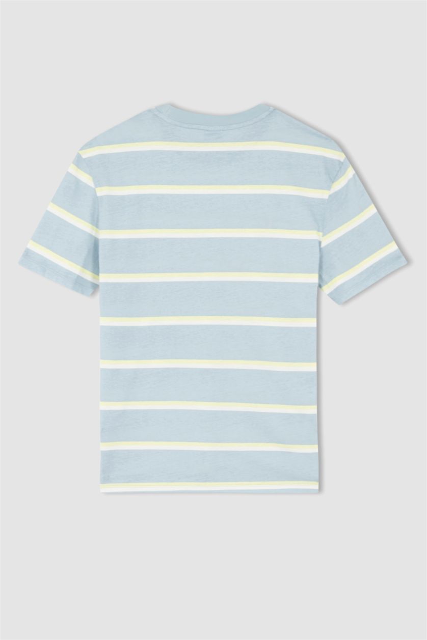 MAN Light Blue New Regular Fit Short Sleeve T-Shirt
