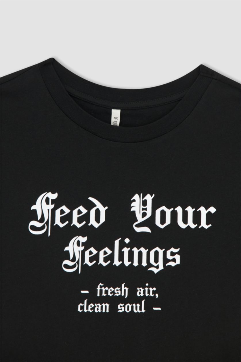 نساء أسود Regular Fit Short Sleeve T-Shirt