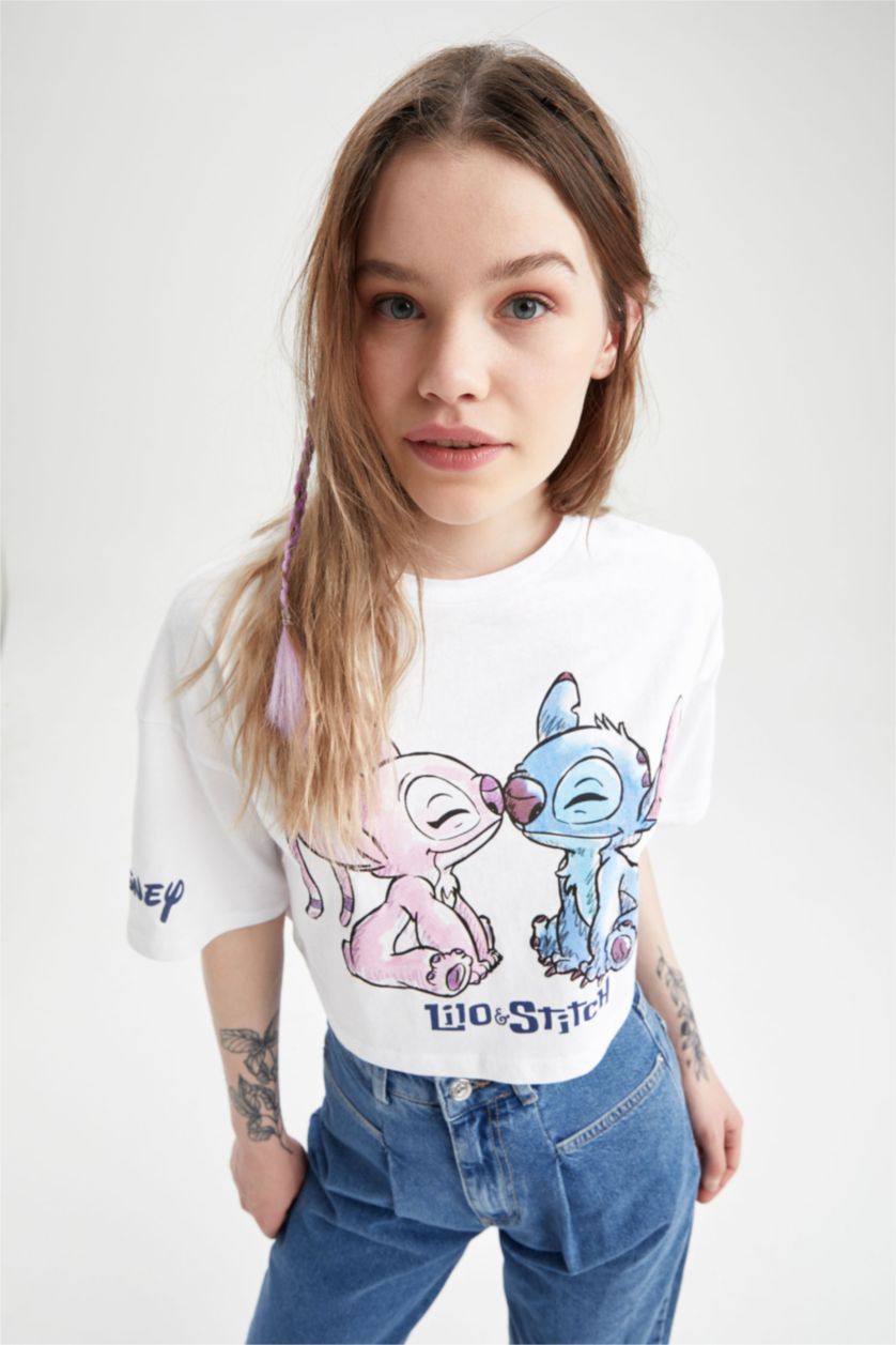 WOMAN White Oversize Fit Short Sleeve T-Shirt