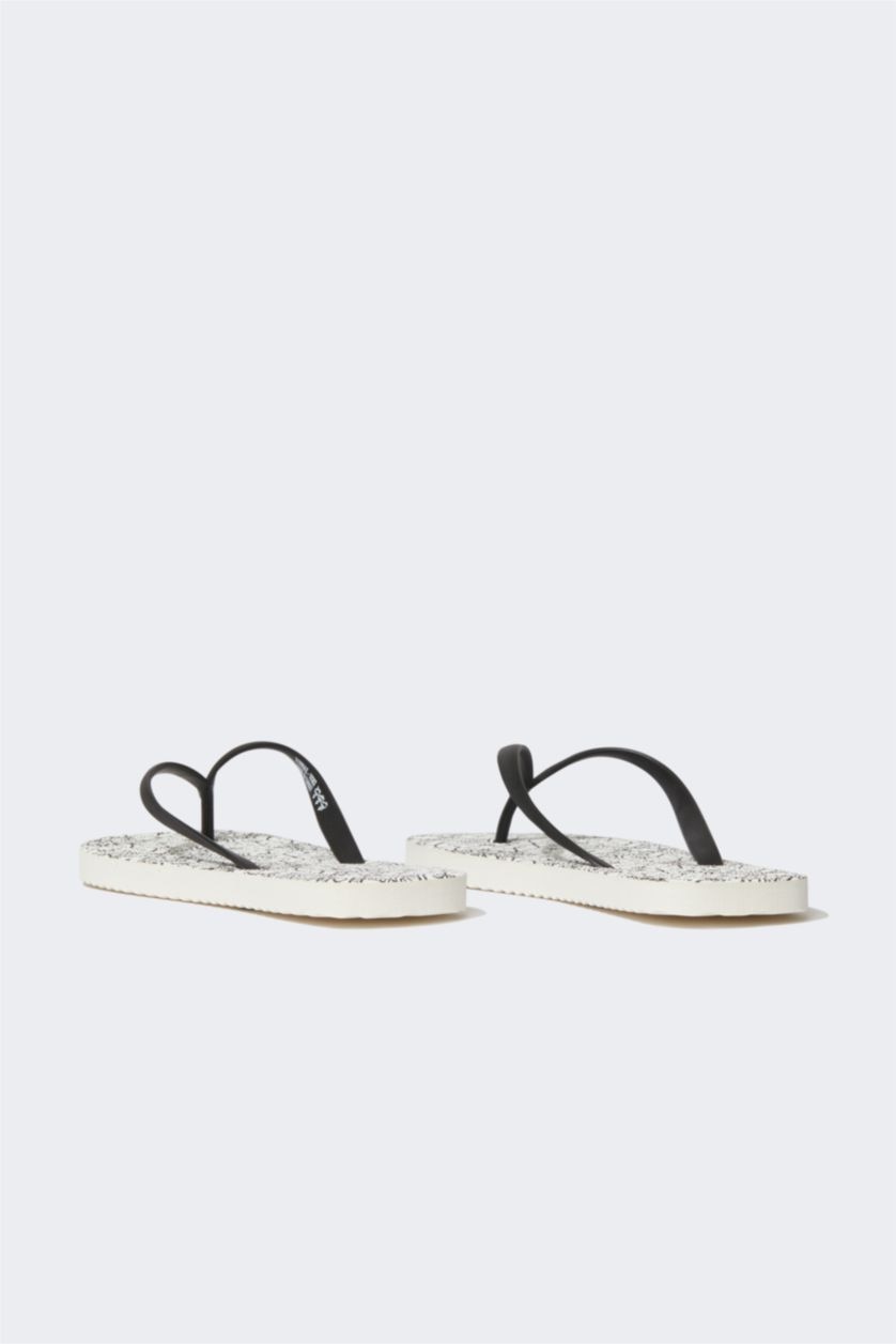 نساء أسود شبشب فليب فلوب إيفا بكعب مسطح رفيع