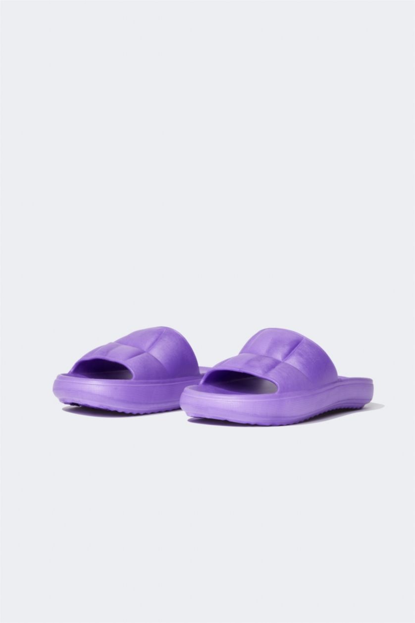 WOMAN Lilac Women Single Band Eva Slippers