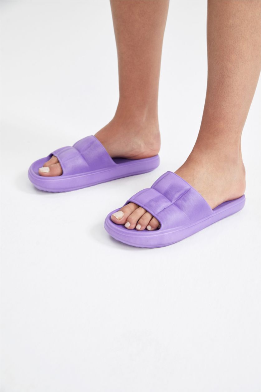 WOMAN Lilac Women Single Band Eva Slippers