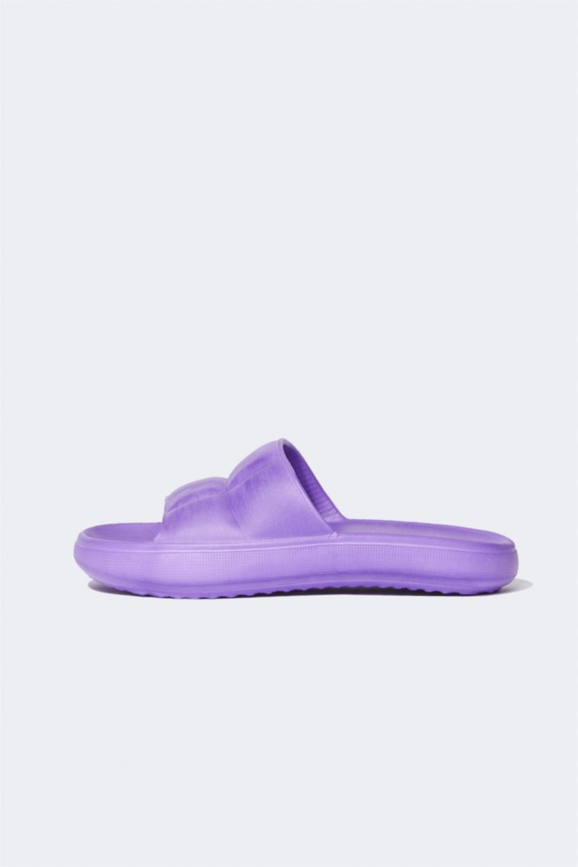 WOMAN Lilac Women Single Band Eva Slippers
