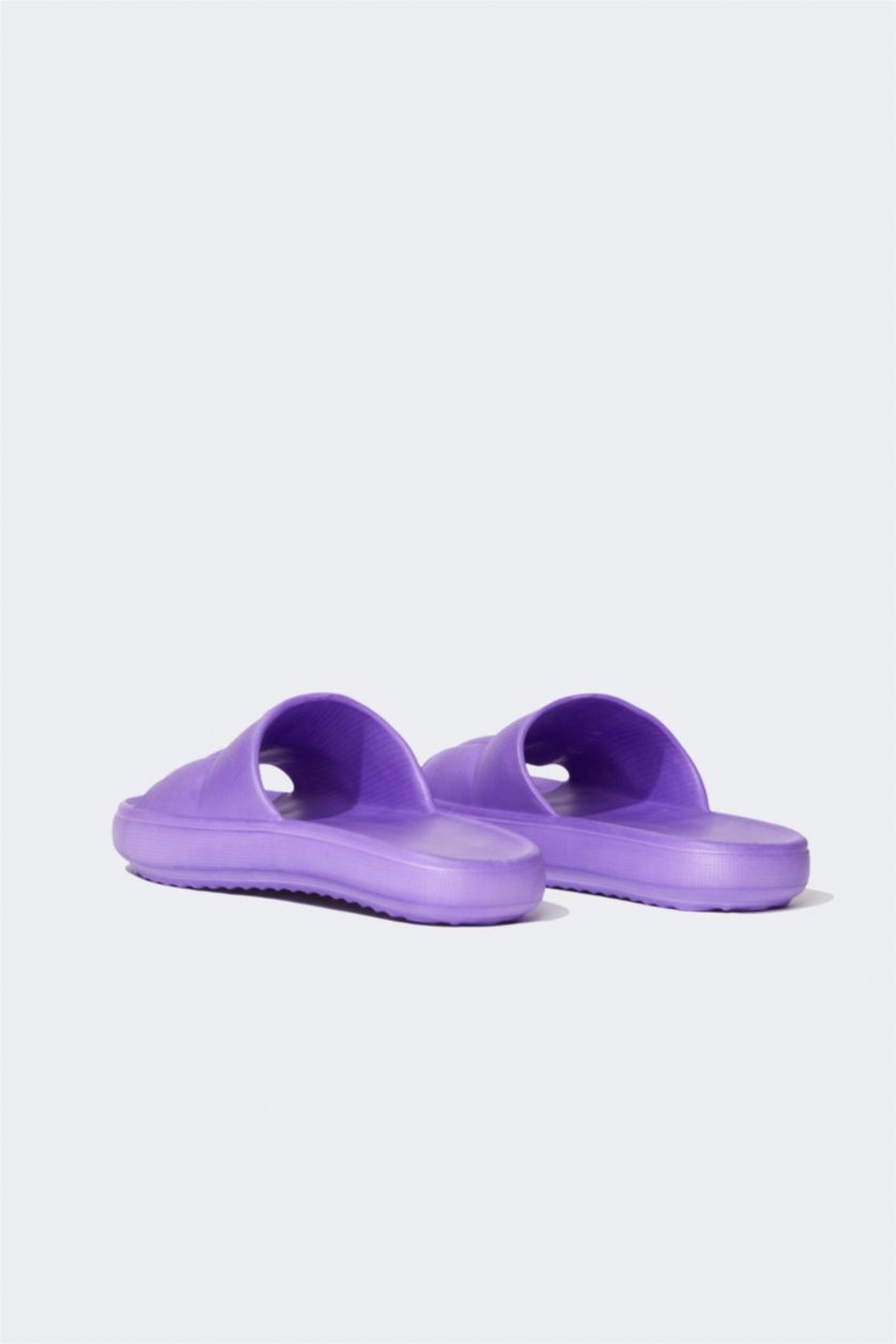 WOMAN Lilac Women Single Band Eva Slippers
