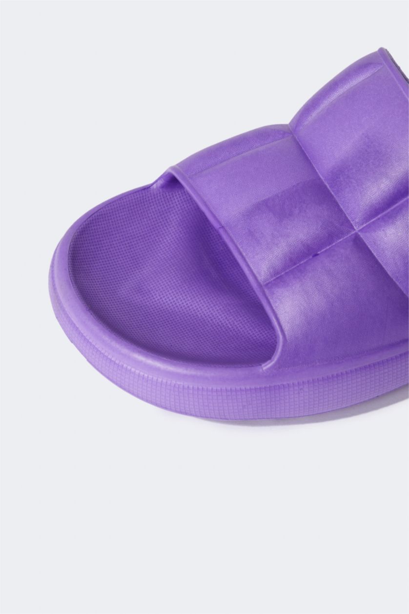 WOMAN Lilac Women Single Band Eva Slippers