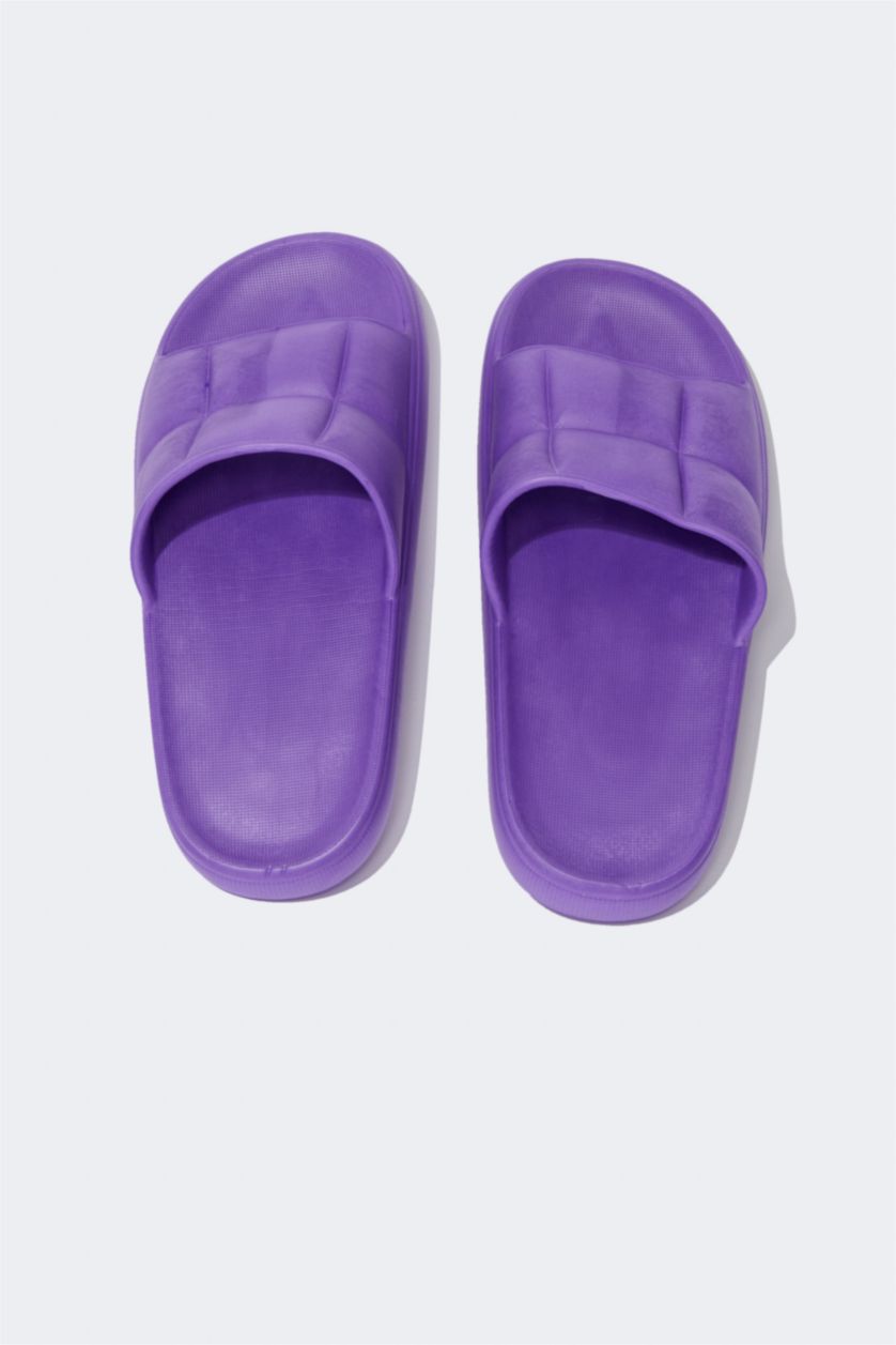 WOMAN Lilac Women Single Band Eva Slippers