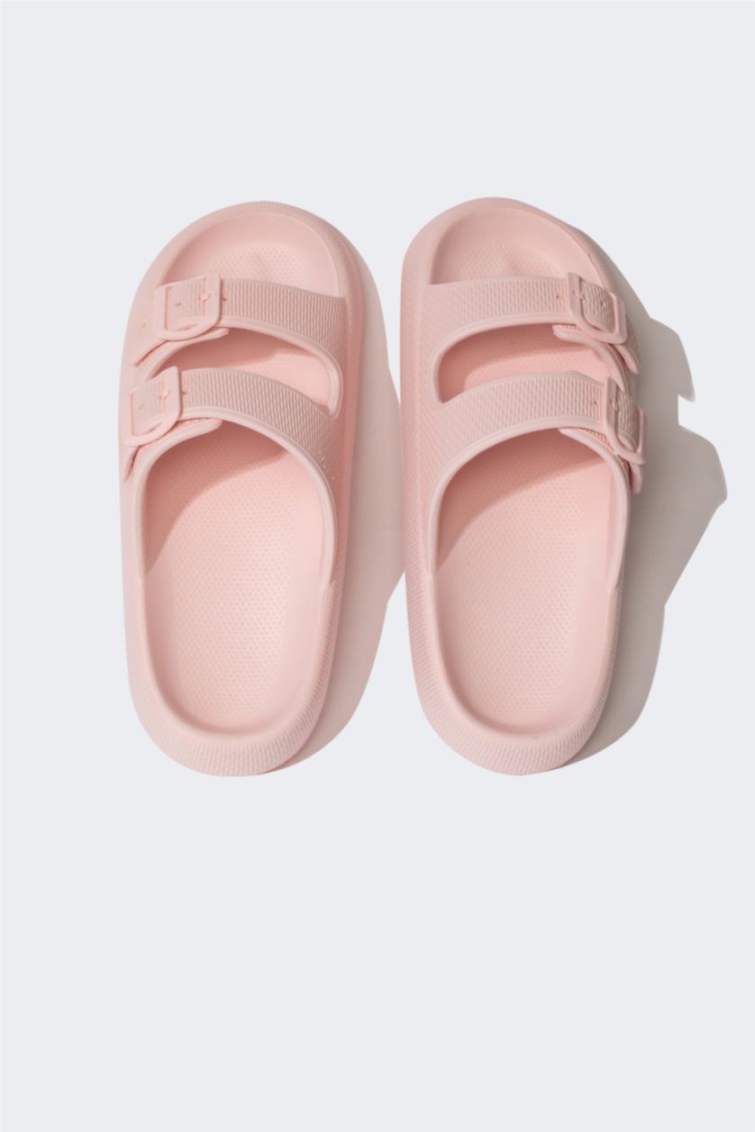 Kadın Pembe Kadın Kalın Taban Eva Terlik