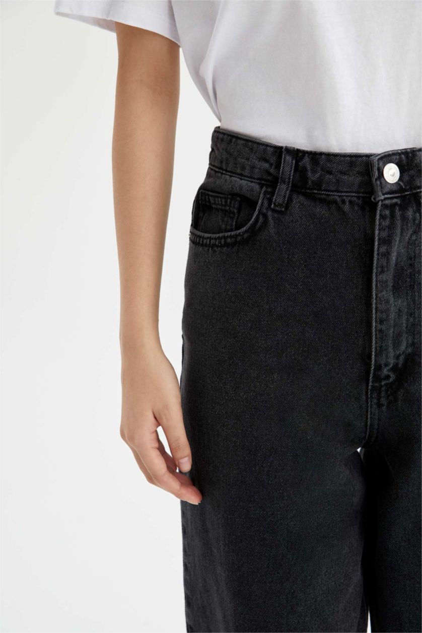 WOMAN Grey Slouchy Fit High Waist Jeans