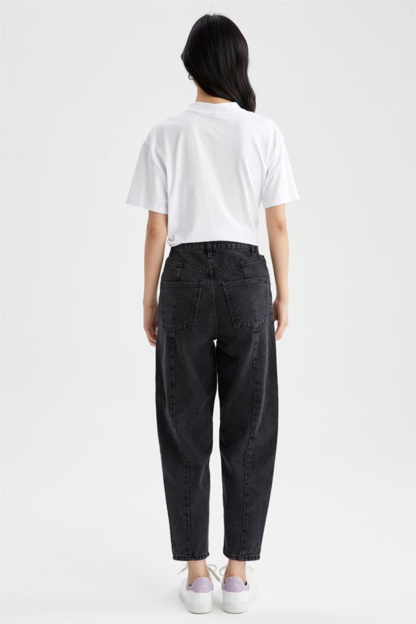 WOMAN Grey Slouchy Fit High Waist Jeans