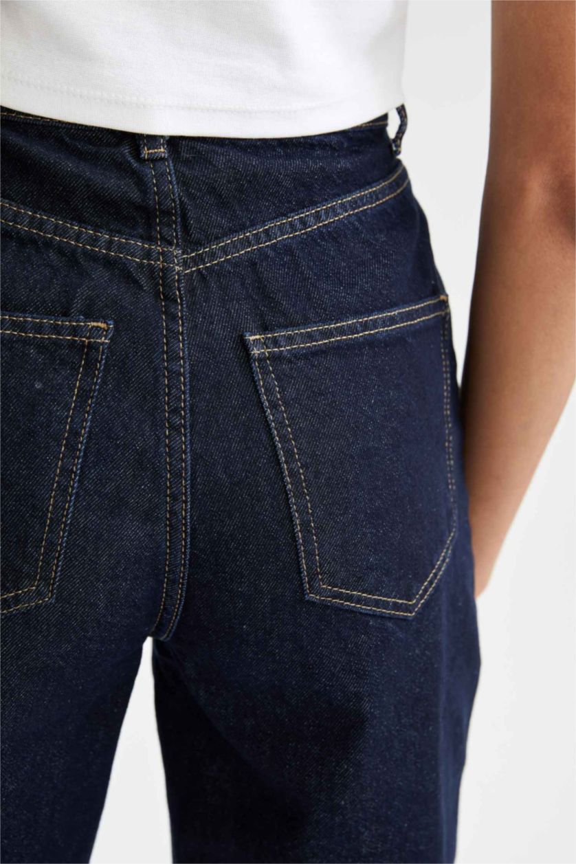 WOMAN Dark Blue 90's Wide Leg Jeans