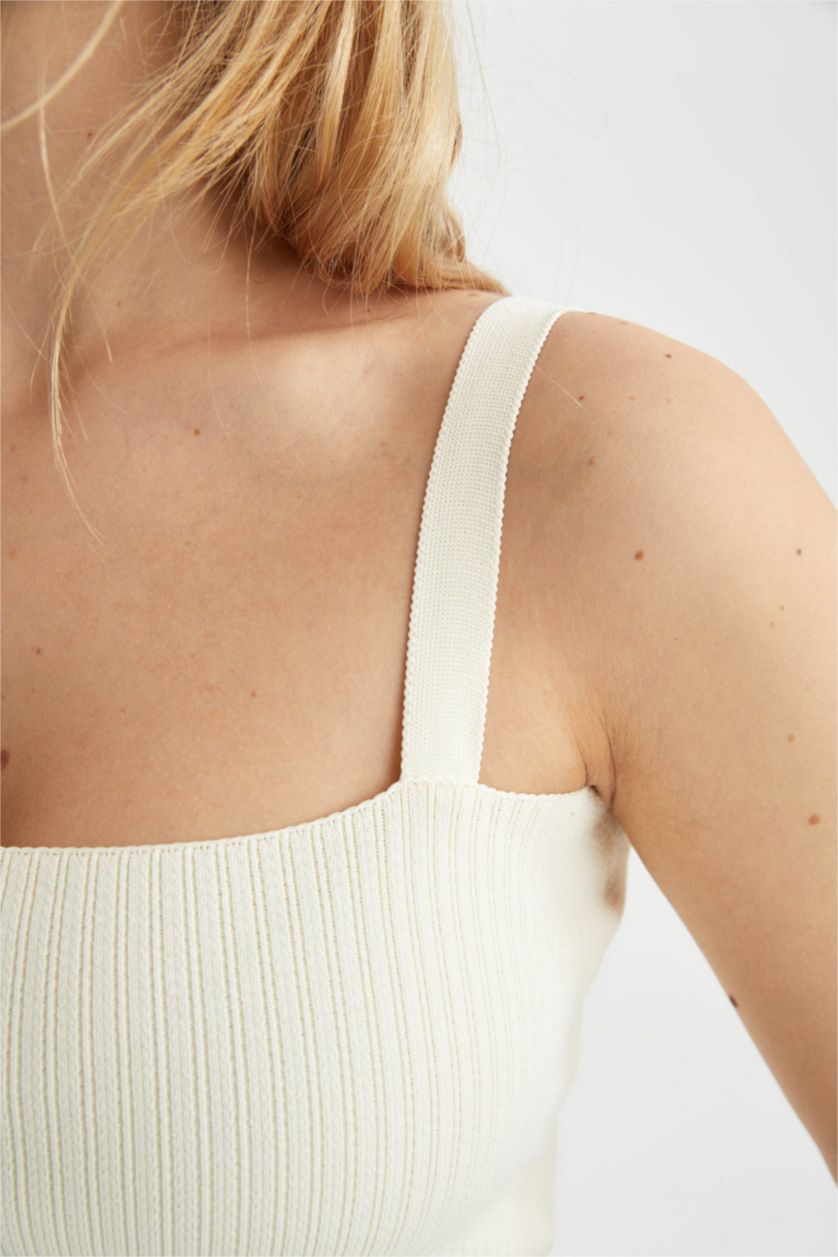 نساء نعناع قميص تريكو ضيق بقصة ضيقة