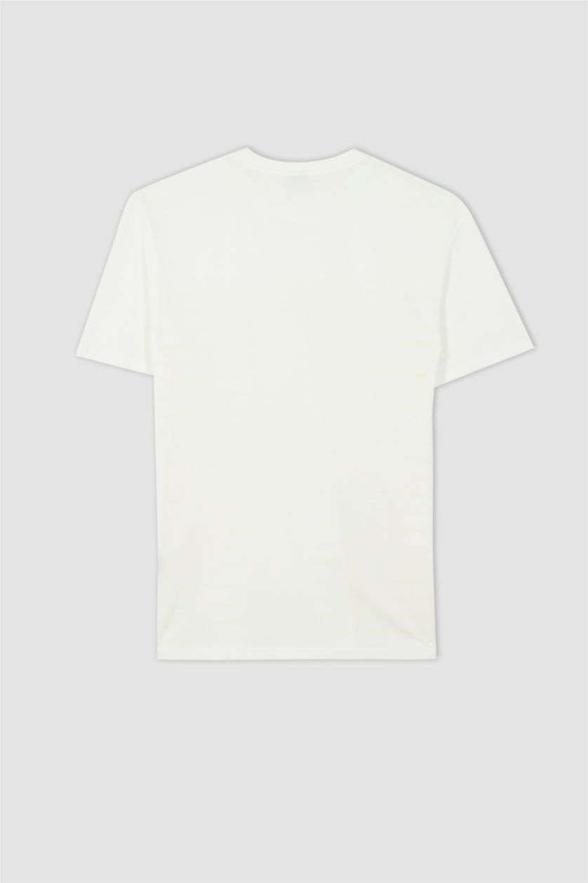 MAN Yellow New Regular Fit Short Sleeve T-Shirt