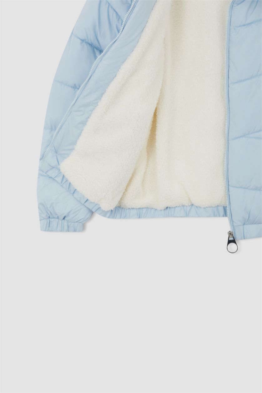 Женщины Голубрй Куртка свободного кроя для женщин