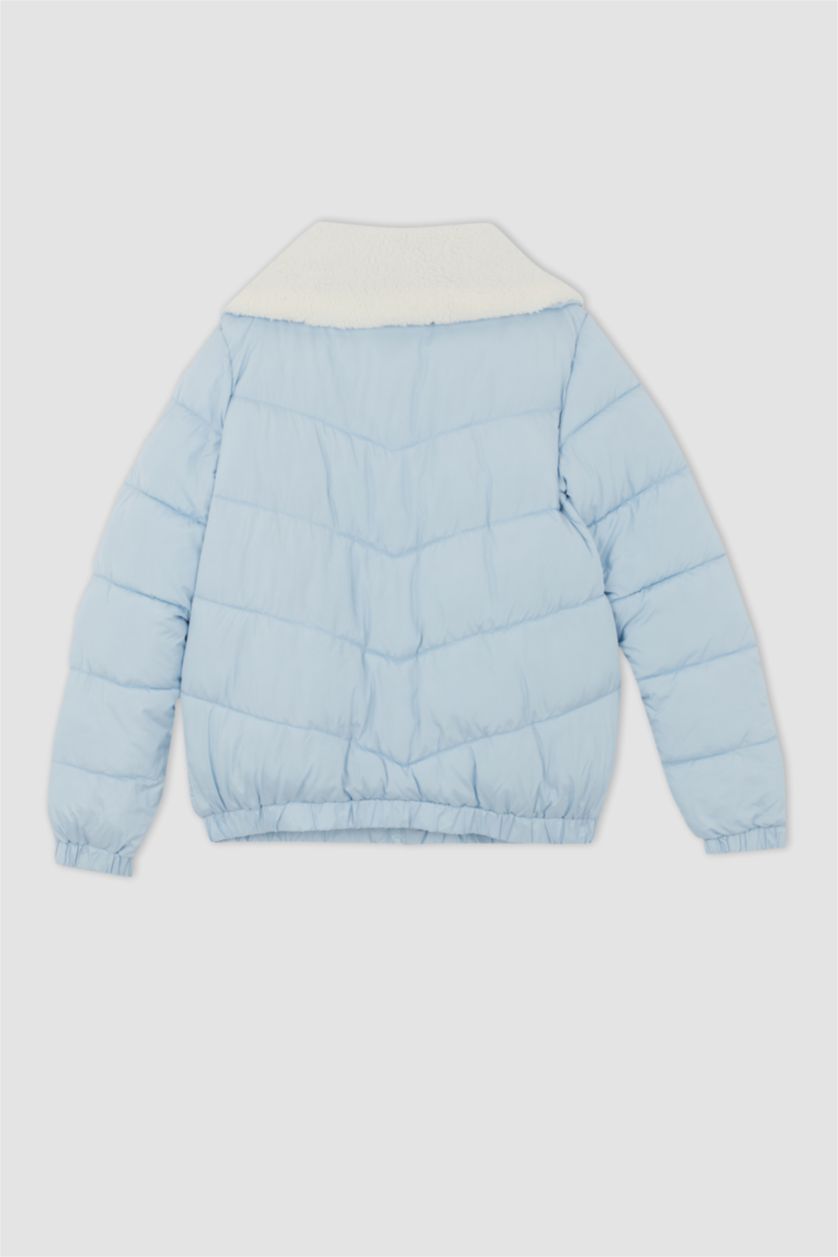 Женщины Голубрй Куртка свободного кроя для женщин