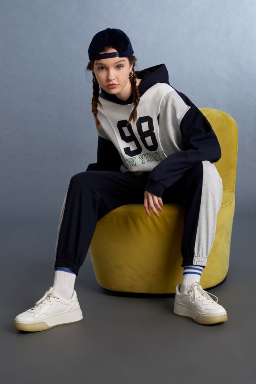 نساء ميلانج رمادي Loose Fit Sweatshirt