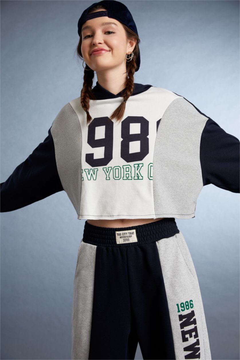 نساء ميلانج رمادي Loose Fit Sweatshirt