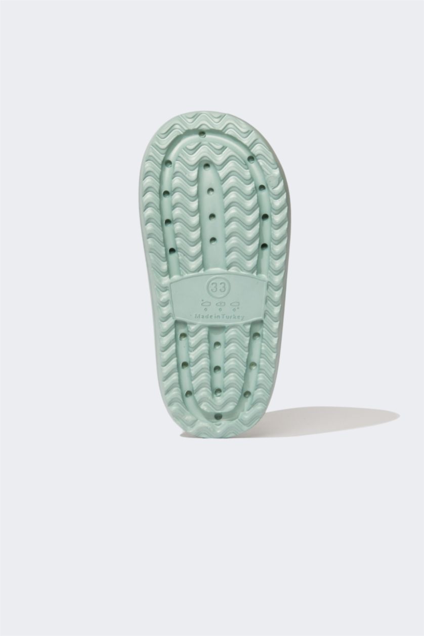 FILLES Vert Sandales à semelle plate et velcro pour fille