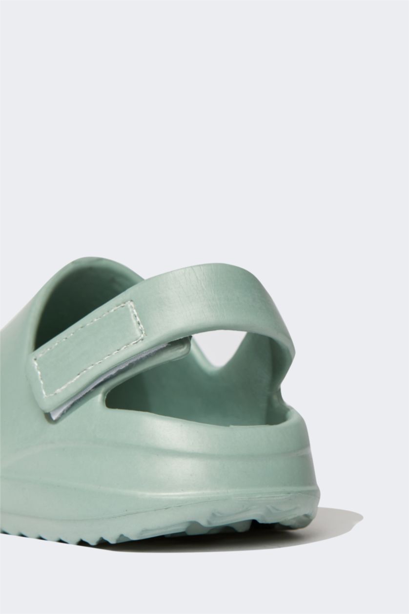 FILLES Vert Sandales à semelle plate et velcro pour fille