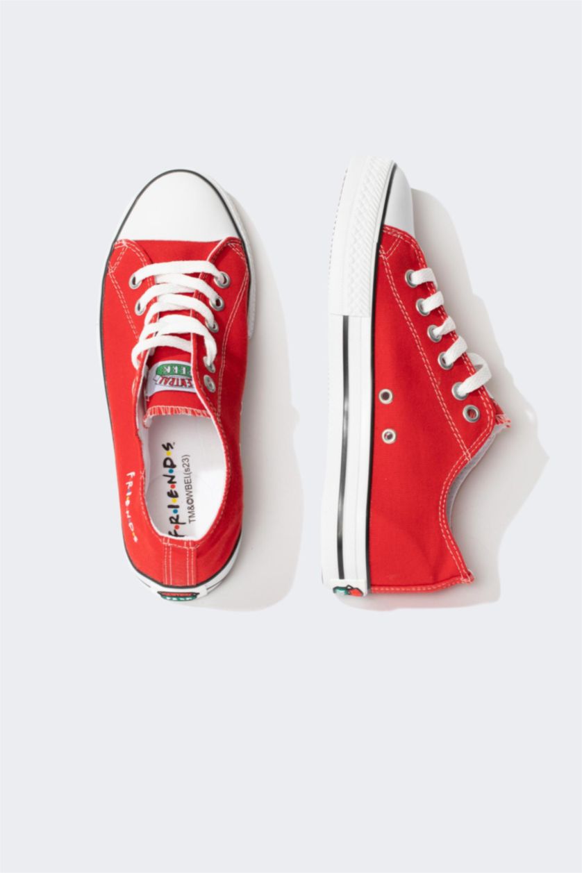 Женщины Красный Обувь Friends на плоской подошве для женщин